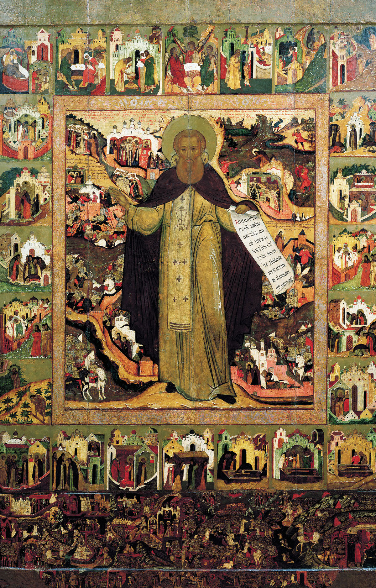 Житийная икона "Икону Преподобного Сергия Радонежского принято считать одной из основных святынь в Православии.